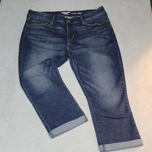 Denizen Levis Modern Crop Jeans Womens 16 Dark Wash Stretch Denim Crop